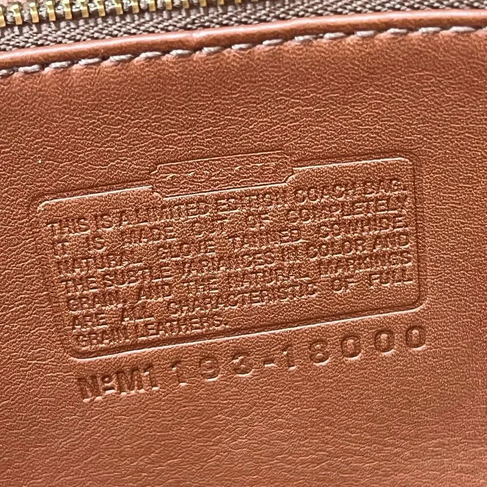 Coach Classic 18000 Reissue Limited Ed. British Tan Leather Field Messenger Bag